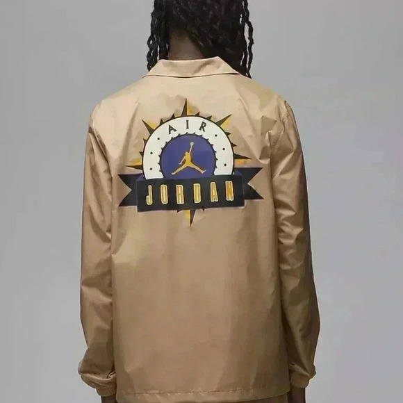 🔥NWT🔥Nike Jordan Flight MVP
Men's Jacket~Hemp/Sail Size Medium Repel Windbreaker - Picture 4 of 12